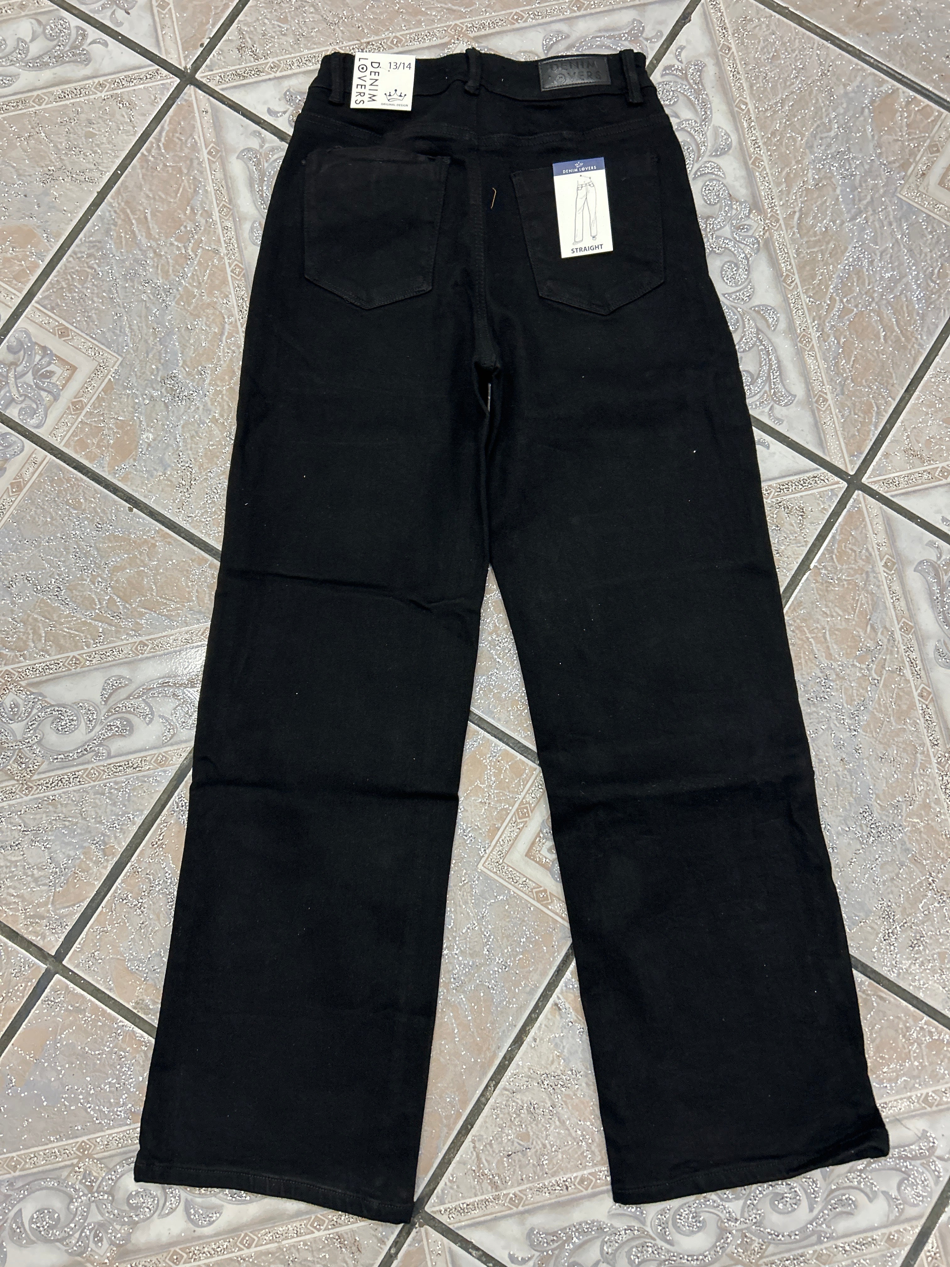 Jeans Negro Straight Fit