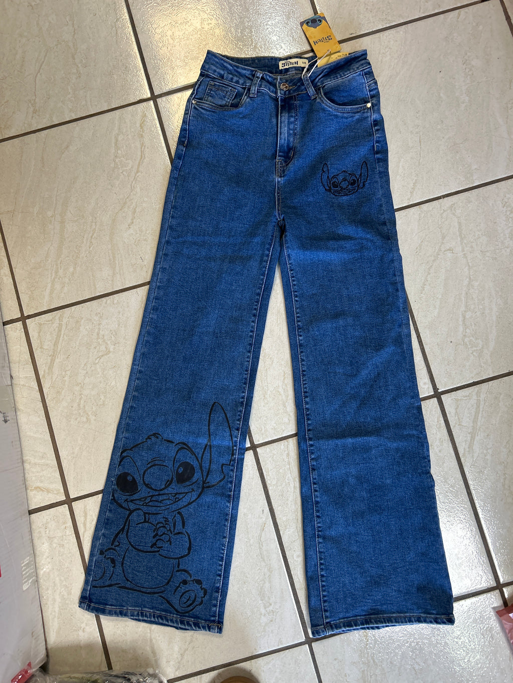 Jeans Stitch Wide Leg
