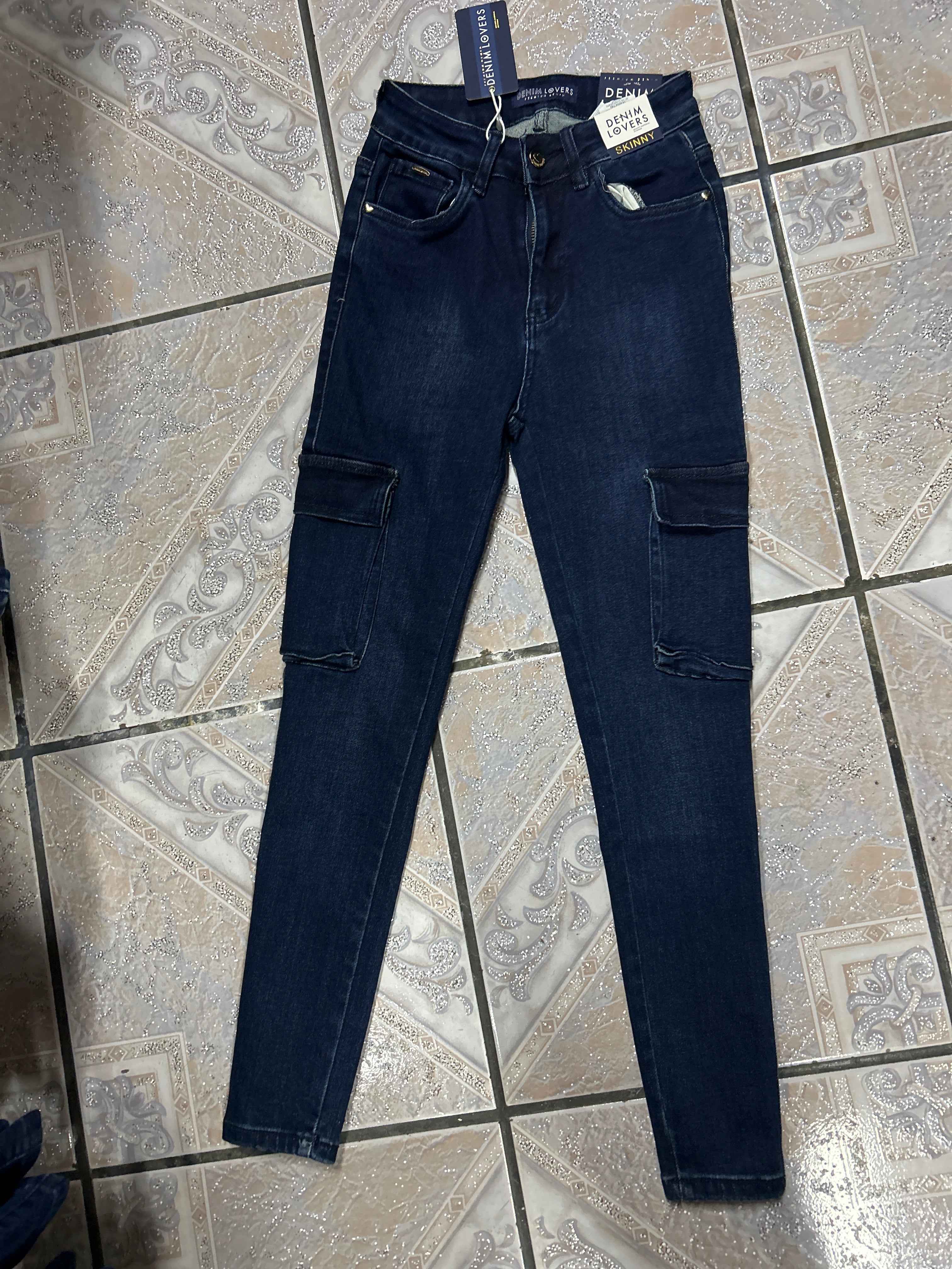 Jeans Denim Lovers Cargo Pitillo