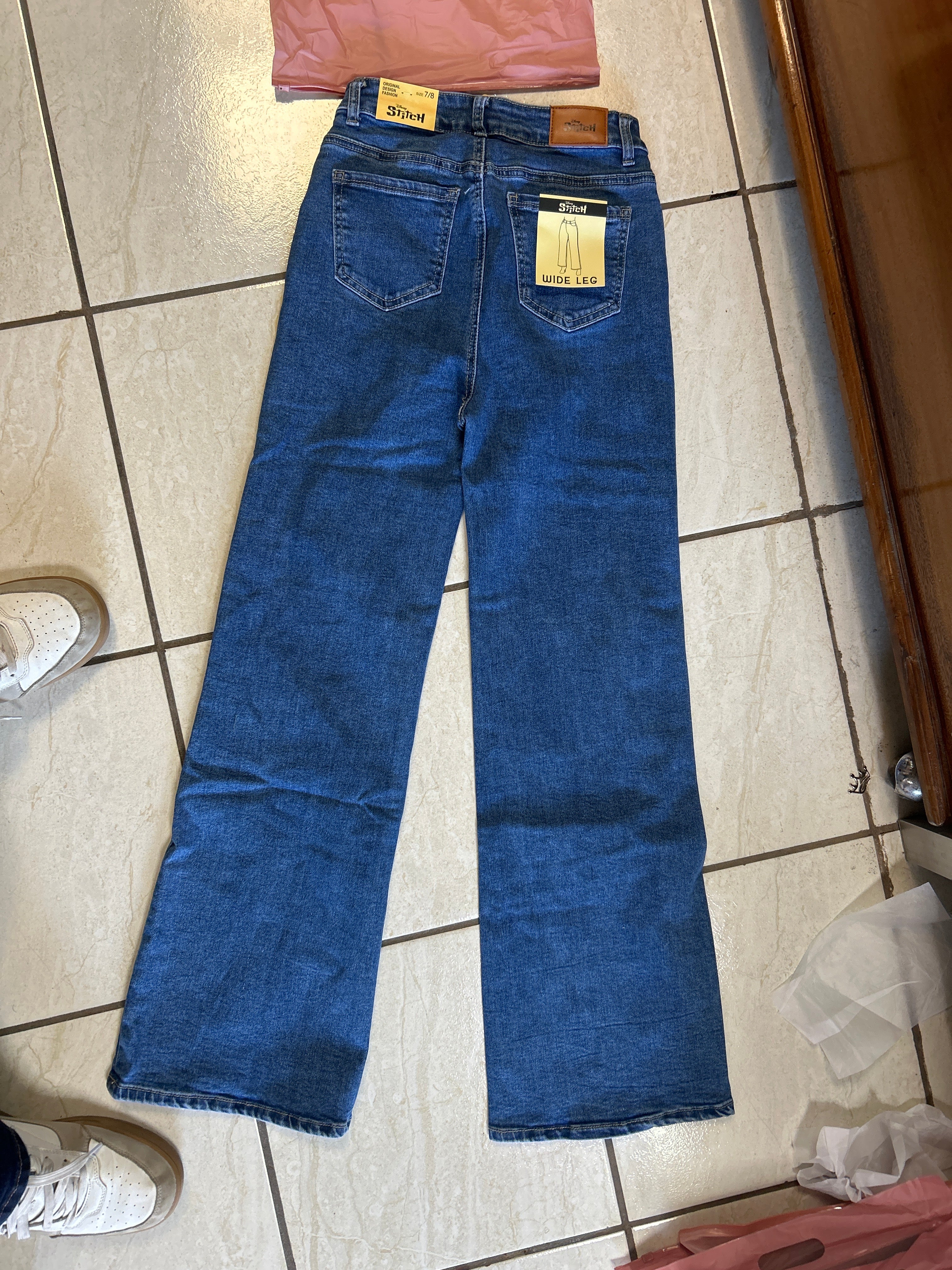 Jeans Stitch Wide Leg