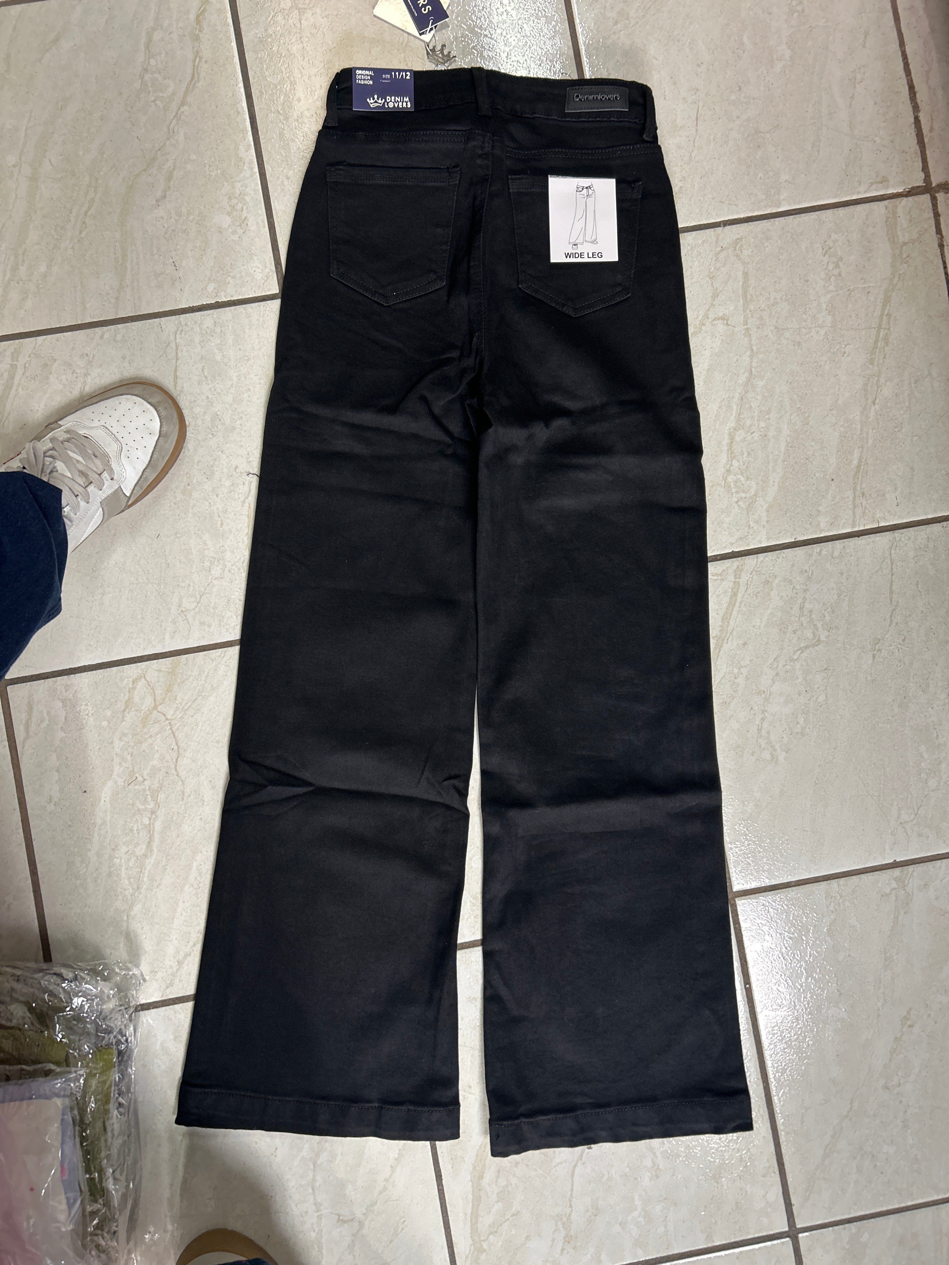Jeans Negro Denim Lovers Wide Leg