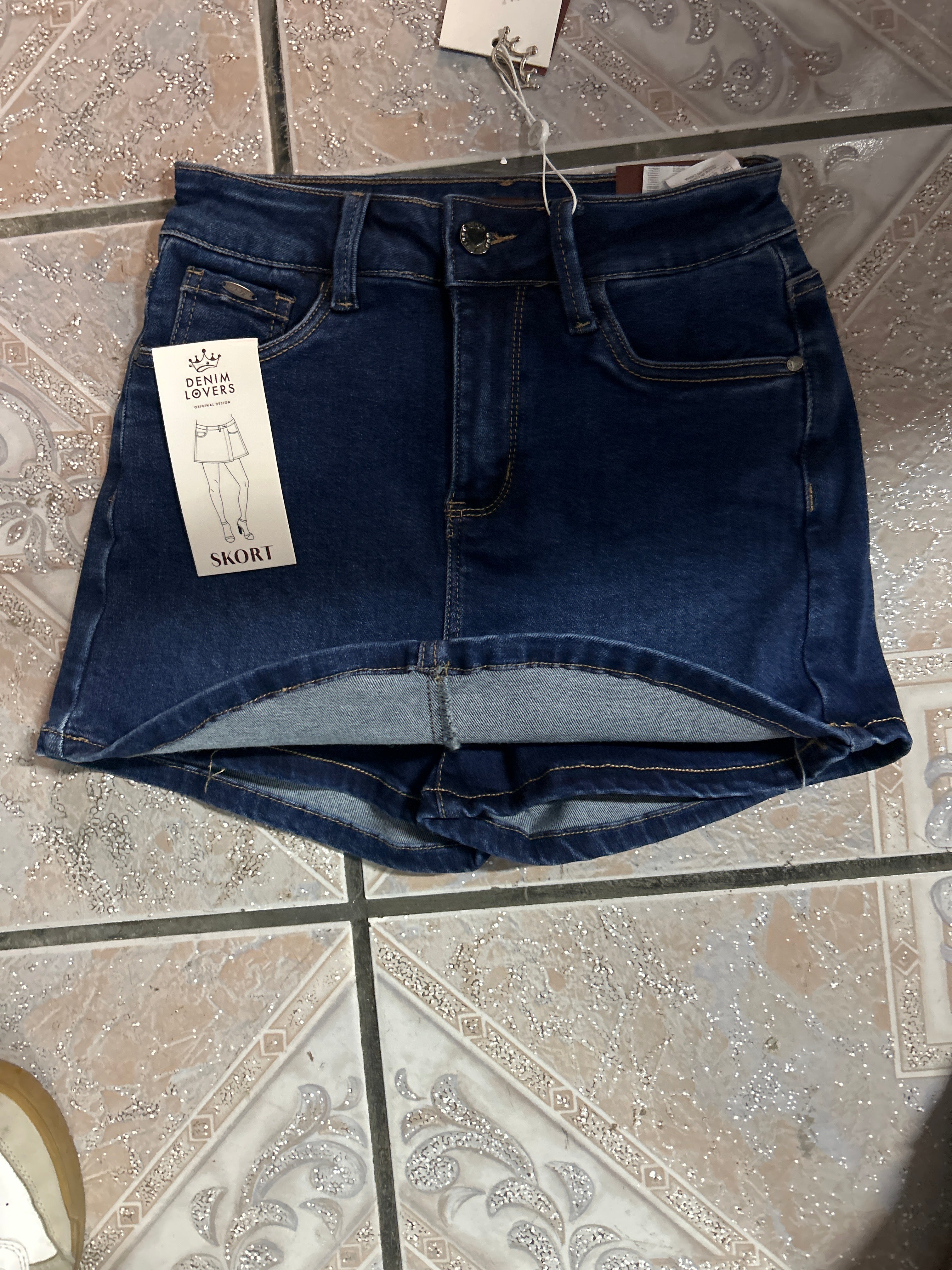 Short Enagua Skort Denim Lovers
