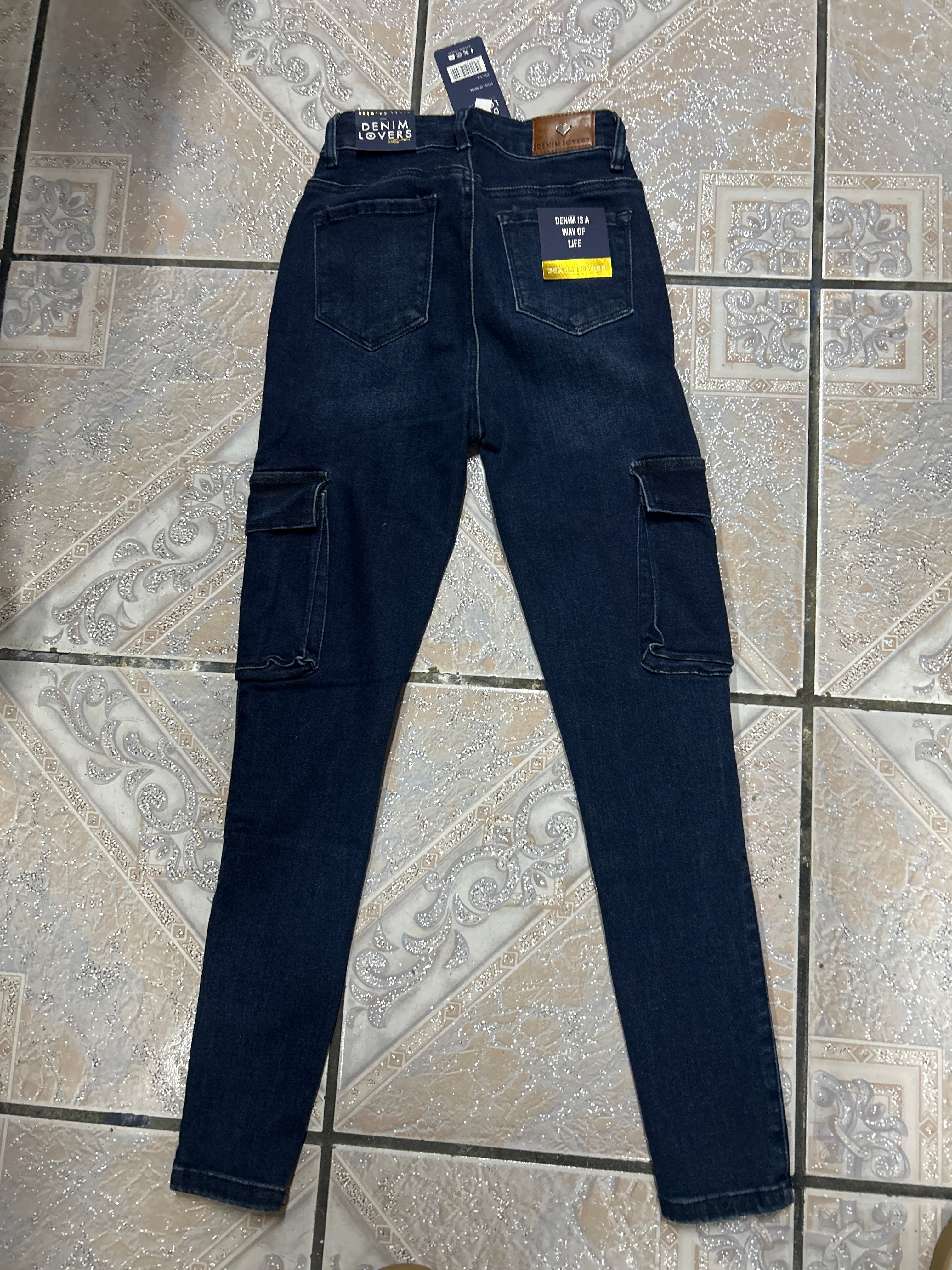 Jeans Denim Lovers Cargo Pitillo